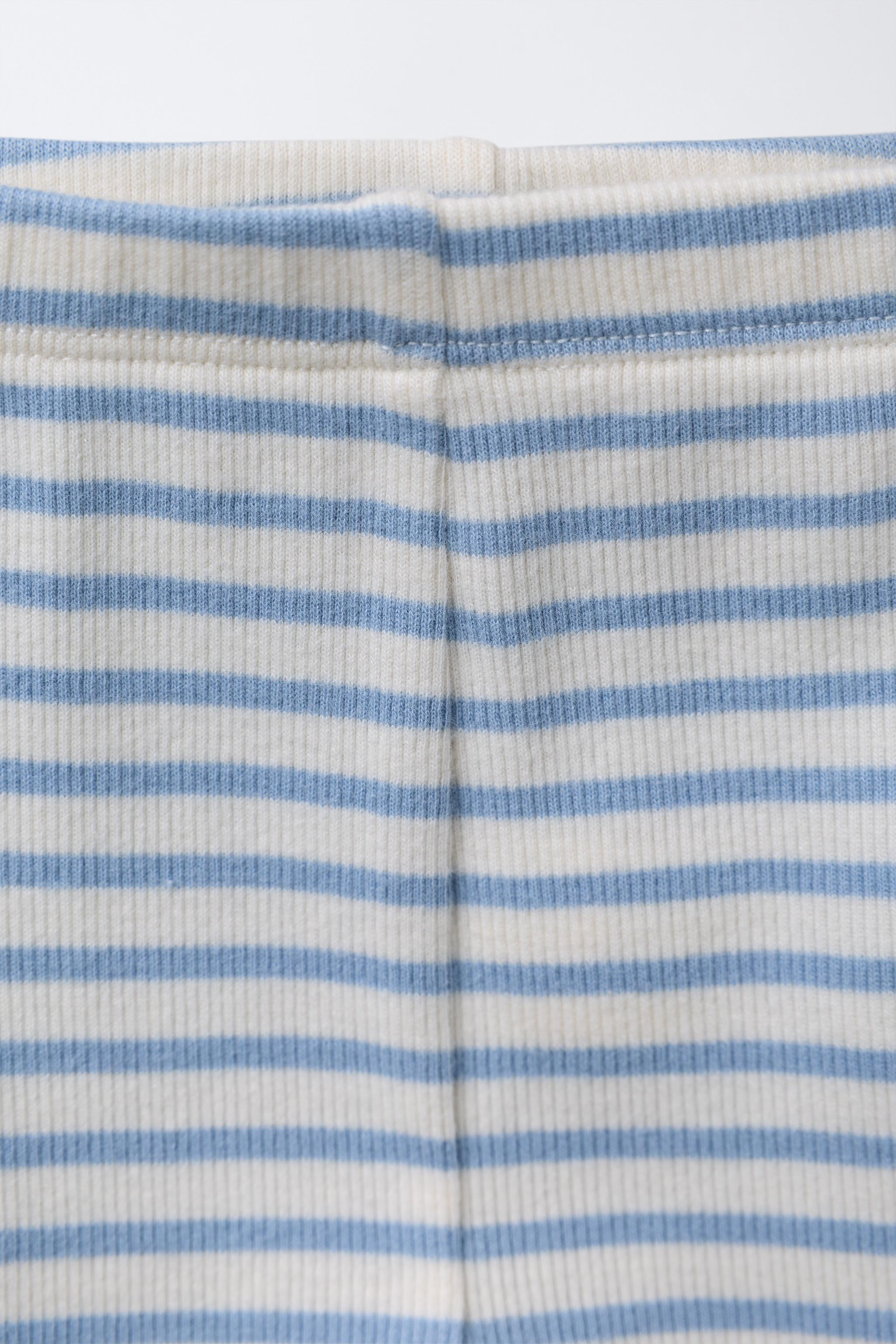 STRIPED BODYSUIT AND LEGGINGS SET